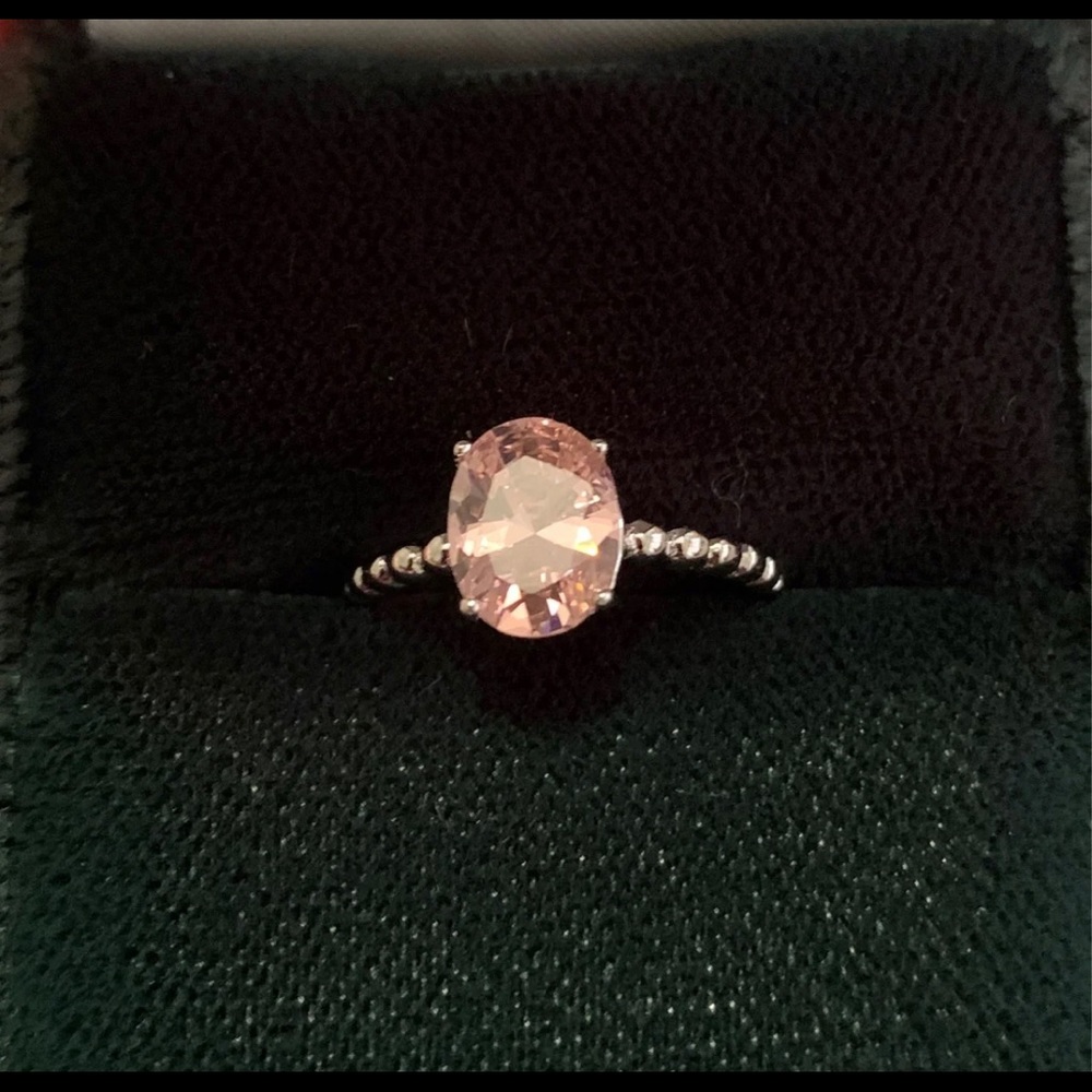 Bubblybelle size 7 pink tourmaline ring